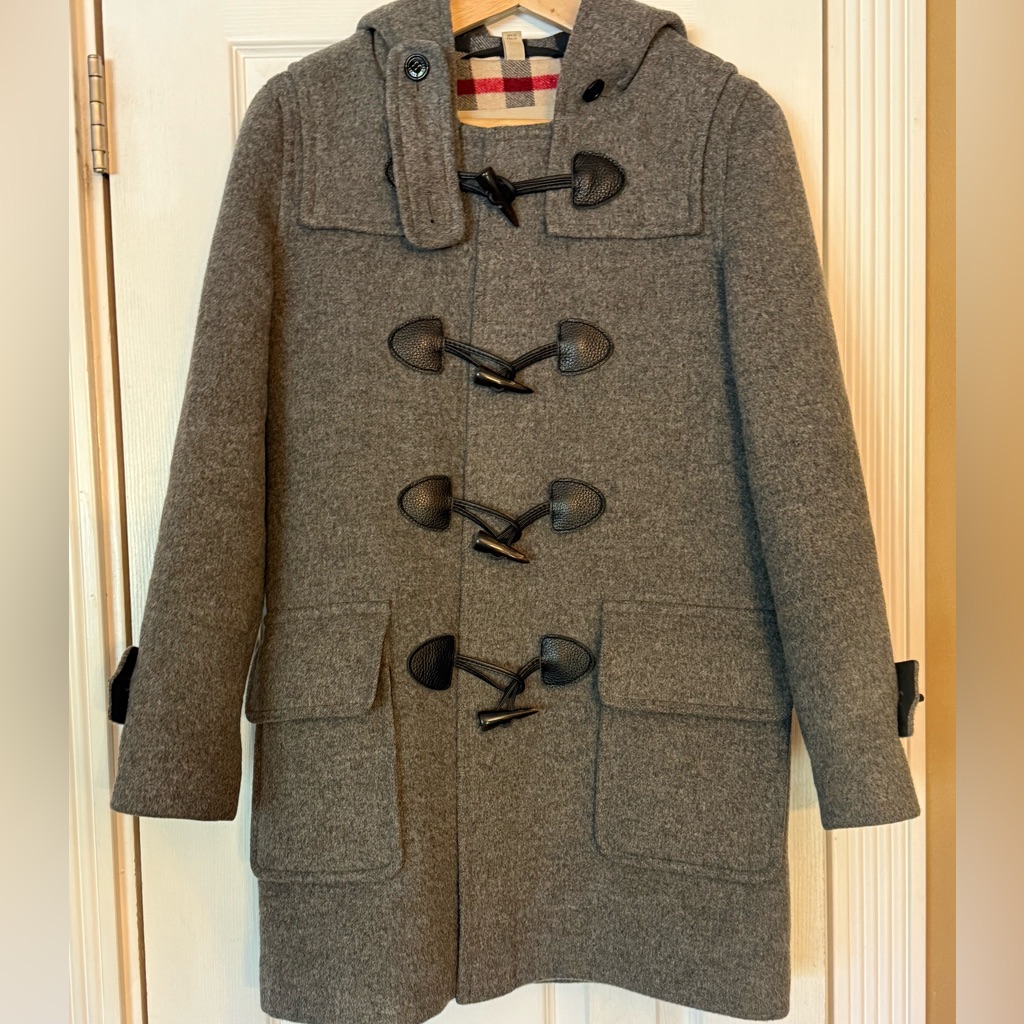 Stylish Gray Toggle Coat